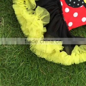 NEW ARRIVAL Newborn Girl Clothes Micky Mouse Tutu Dress Romper Red Kids Romper With Matching Necklace and Headband thumbnail-4