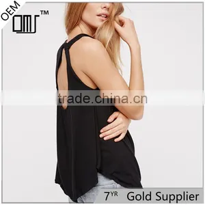 Hot Sale Stylish Sleeveless Soft Back Neck Blouse Designs Photos thumbnail-1