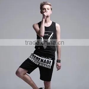 2015 High Quality Men's Vest Men's Tank Top for Sportswear Men's Singlet With Side Zipper thumbnail-4