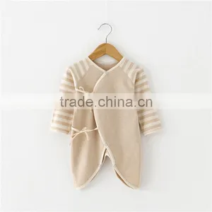 100% Organic Cotton Baby Girls Boys Romper Wholesale Baby Clothing Organic Onesie Baby thumbnail-1