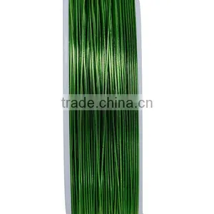 Copper Beading Wire Thread Cord Round Light Green 0.4mm Dia. , 2 Rolls thumbnail-2