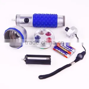 High Quality Compass 5 Colors Plastic Led Flashlight With Lanyard thumbnail-5