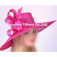 YRSM14196 Sinamay Hat, Dress Hat,church Hat, Kenucky Derby Hat,race Hat thumbnail-1