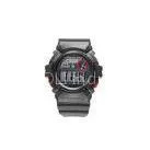 Black Japan Movement LCD Waterproof Sport Watch With EL Backlight / ABS Case thumbnail-1