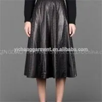 Black Leather Skirt thumbnail-1