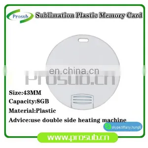 Sublimation 8GB USB 43mm Round Plastic U Flash Disk thumbnail-2