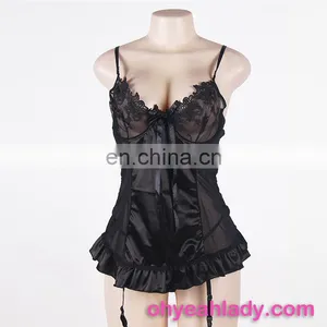 Instock Black Girls Sexy Nighty With Low MOQ thumbnail-4