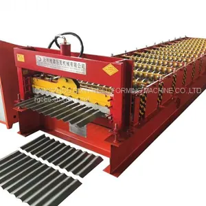 China Hot Sale Galvanized Steel Roofing Sheet and Wall Sheet Roll Forming Machine thumbnail-4