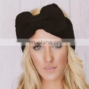 Knit Big Bow Winter Hairband thumbnail-4
