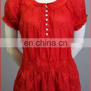 100% Polyester New Styles Ladies Shirt 2017 Latest thumbnail-2
