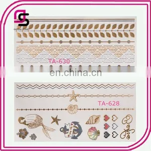 Temporary Colorful Tattoo Metallic Flash Tattoos thumbnail-6