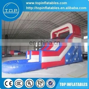 Giant Inflatable Water Slide Park American Flag Slide thumbnail-4