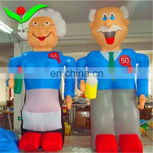 Chinese Factory Custom 50 Anniversary Inflatable Grandma and Grandpa thumbnail-1