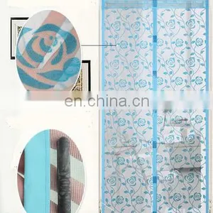 High Quality Flocking Summer Anti Mosquito Magnetic Screen Door Portiere Screen Door With Magnetic Stripe thumbnail-1