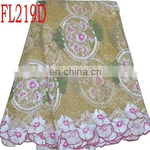 Sales Well African Swiss Embroidery Lace(FL219C)high Quality/best Price/in Stock/fashion Style/beautiful/multi Color thumbnail-4
