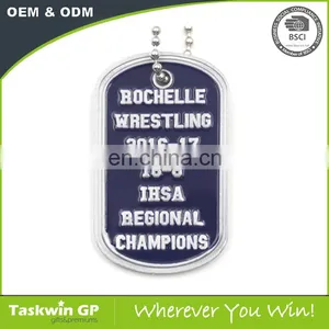Custom Personalized Couple Antique Souvenir Round Metal Dog Tag thumbnail-1