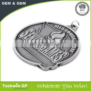 Gold Silver Bronze Senior Game Sports Award Medallion Custom Metal Medals thumbnail-5
