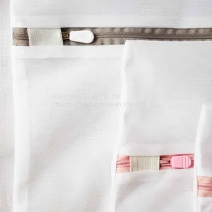 Reusable Plastic Zipper Laundry Mesh Bag ,Custom Foldable Laundry Bag thumbnail-1