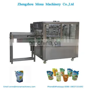 Stainless Steel Jelly Rotary Tea,Liquid Spout Pouch/Stand-up Bag Filling Packaging Machine Price thumbnail-4