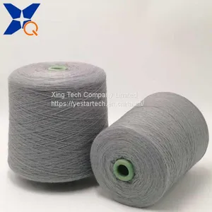 Grey Nm26/2ply 15% Stainless Steel 85% Bulky Acrylic Fiber Spun Yarn for Knitting Warm Hand Feeling Touch Screen Gloves-XT11455 thumbnail-1