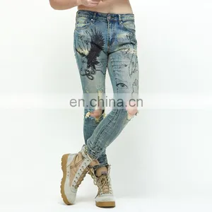 DiZNEW Wholesale High Quality Men Painted Jeans Paint for Men thumbnail-3