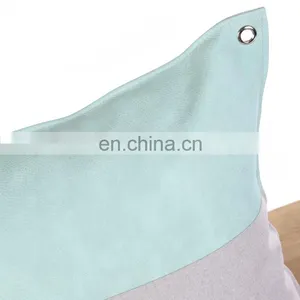 Decorative Luxury High Quality Recycling Faux Leather Lumbar Pillowcase Throw Pillow Case With PU Patchwork thumbnail-4