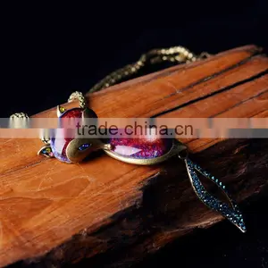 2015 New Arrive Fashion Zinc Alloy Bell Made in China Necklace Ceramic Bell Necklace thumbnail-2