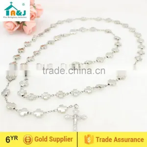 Cross Beads Metal Rosary thumbnail-1