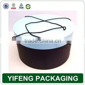 Cardboard Gift Fashion Design Hat Round Hat Boxes thumbnail-1