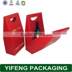 Personalized Cheap Custom Logo Printed Gift Paper Wine Box thumbnail-5