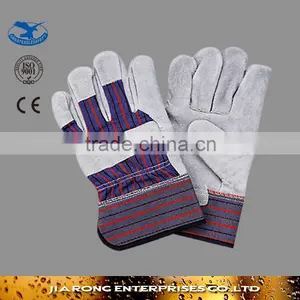 Heavy Duty Hand Protection Lumberjack Work Gloves Leather Material LG009 thumbnail-1