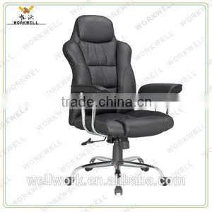WorkWell Executive Leather Chair With Soft Armrest Kw-m7144 thumbnail-1