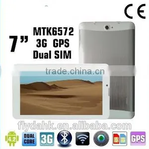 7 Inch Tablet PC 3G Tablet GSM/WCDMA MTK6572 Dual Core 4GB Android 4.4 Dual SIM Dual GPS Phone Call WIFI,3G Tablet Phone. thumbnail-4