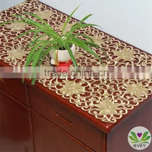 Wholesale Fabric for Tablecloth Embroidery Design Tablecloth Manufacturer Lmzc1008(3)K thumbnail-1