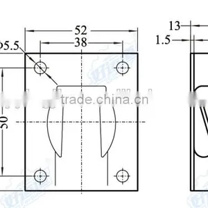 02453 Door Holers for Truck Body Parts Retainer Fitting Set thumbnail-2