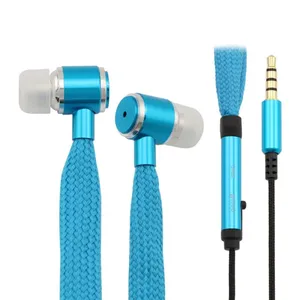 Fashionable Shoelace Stereo Handfree Headphone With Metal Shell thumbnail-3