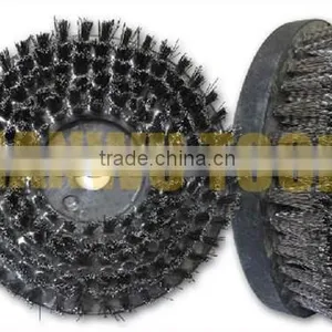 8" (200mm) Round Antique Wire Brush for Natural Stone and Engineered Stone thumbnail-1