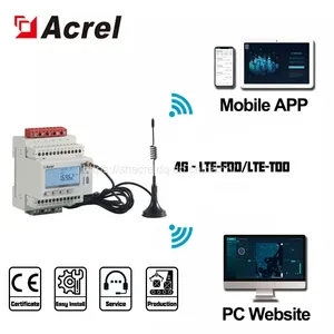 Solar PV System Remote Online Monitoring ADW300 4G Wireless 3 Phase Smart Energy Meter With MQTT RS485 Modbus-RTU thumbnail-1