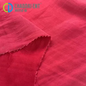 New Design Solid Color Sea Island Filament Woven Recycled Polyester Fabric For Women Dresses thumbnail-1