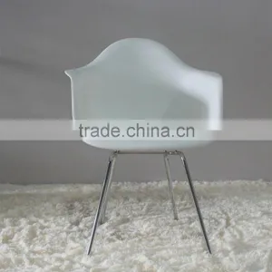 PP Plastic Stainless Steel Leg Coffee Shop DAR Restaurant Chair thumbnail-1