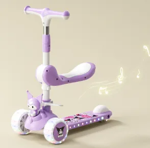 Children's Scooter 3-in-1 yo yo Scooter Multi Functional Folding With Guardrail Male and Female Universal Roller Scooter（Wechat:13510231336） thumbnail-3