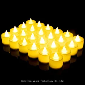 Wholesale Battery-Operated Tealight Candles, Warm White LED Flickering for Weddings & Parties thumbnail-1