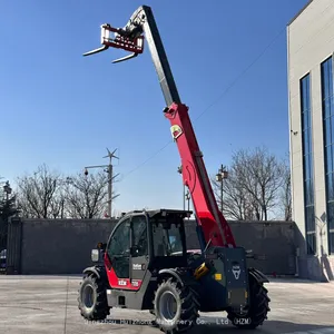 China Famous Brand Crane 3ton HZM7335T Telescopic Arm Telehandler With Hydrostatic System thumbnail-2