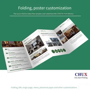 Color Page Printing, Promotional Leaflets, Posters (750*530), Folded Pages on Art Paper, One-piece Design, Factory Customization thumbnail-1