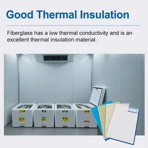 FRP Panel Vertical Mesh Pool Wrap Exhaust Roof Grating Fencing Welding High Strength Anti-Corrosion Construction Mat FRP Panel thumbnail-5
