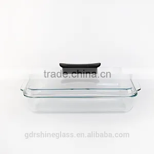 New Design Wholesale Manufacture Round Crystal Pyrex Glass Pizza Plate thumbnail-3