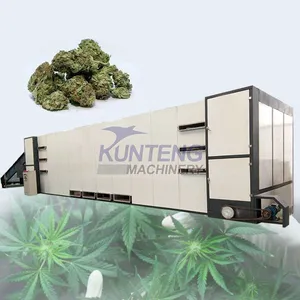 Industry Continuous Conveyor Belt Dehydrator Coca Dryer Machine Hemp Drying Oven thumbnail-1
