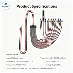 YCS D03 Universal Diagnostic Boot Cable for IPhone 8-17 Pro Max thumbnail-5