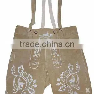 Genuine Suede Bavarian Kurze Lederhose Trachten thumbnail-1