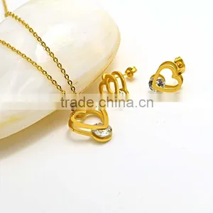 Jewellery Pendant Necklaces Gold Long Chain Jewelry Set Bridal Jewelry Sets thumbnail-4